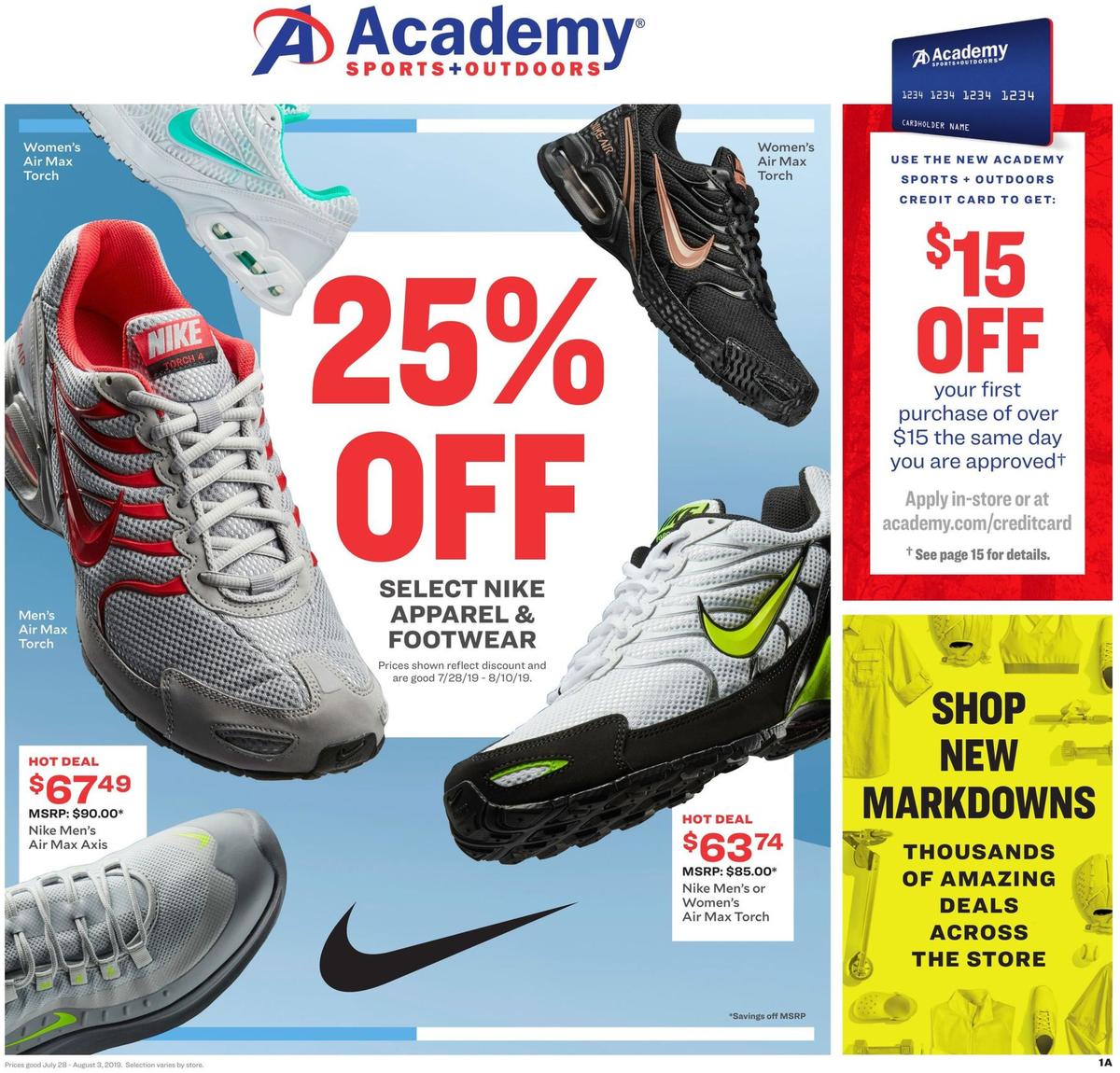 Academy Sports + Outdoors Weekly Ad from July 28