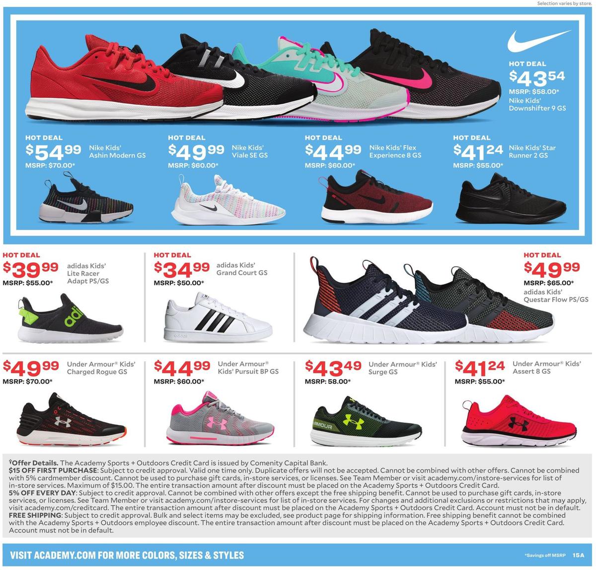 Academy Sports + Outdoors Back to School Weekly Ad from August 4