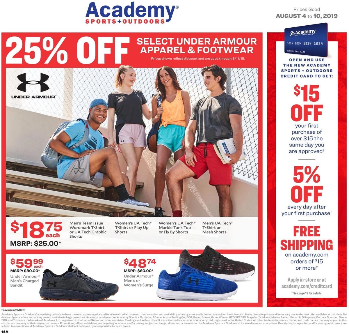 Academy Sports + Outdoors Back to School Weekly Ad from August 4