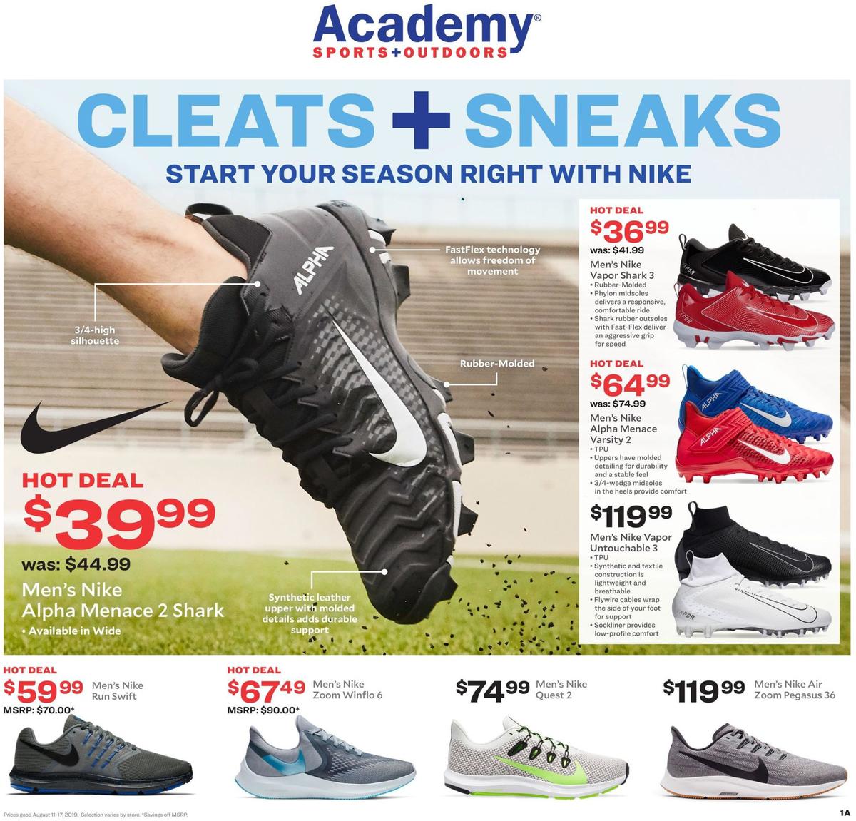 Academy Sports + Outdoors Weekly Ad from August 11