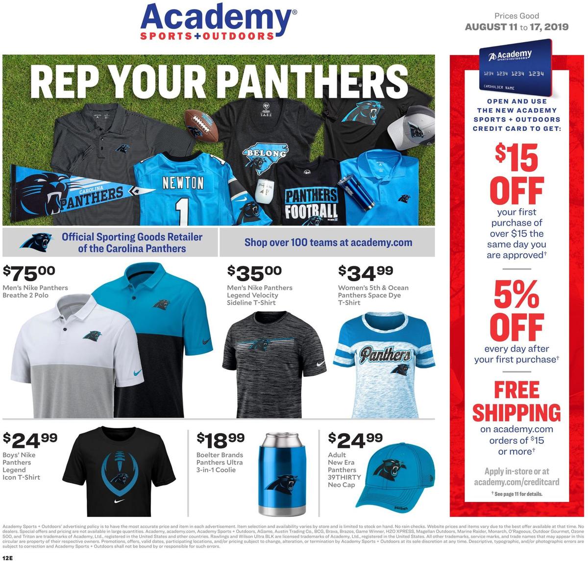 Academy Sports + Outdoors Weekly Ad from August 11