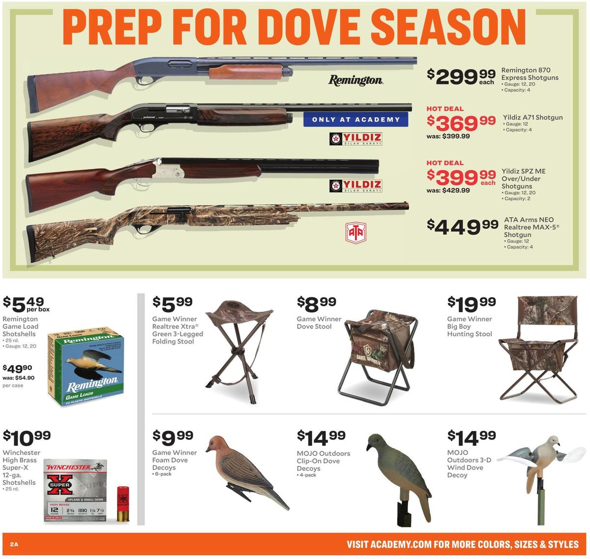 Academy Sports + Outdoors Hunting Deals Weekly Ad from August 18