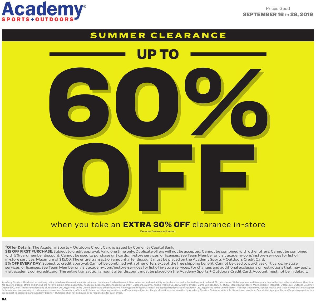Academy Sports + Outdoors Weekly Ad from September 16