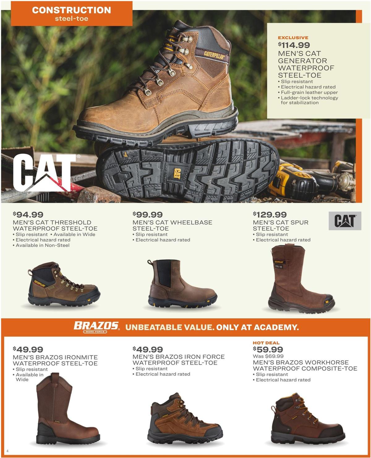 Academy Sports + Outdoors Workwear Ad Weekly Ad from March 2