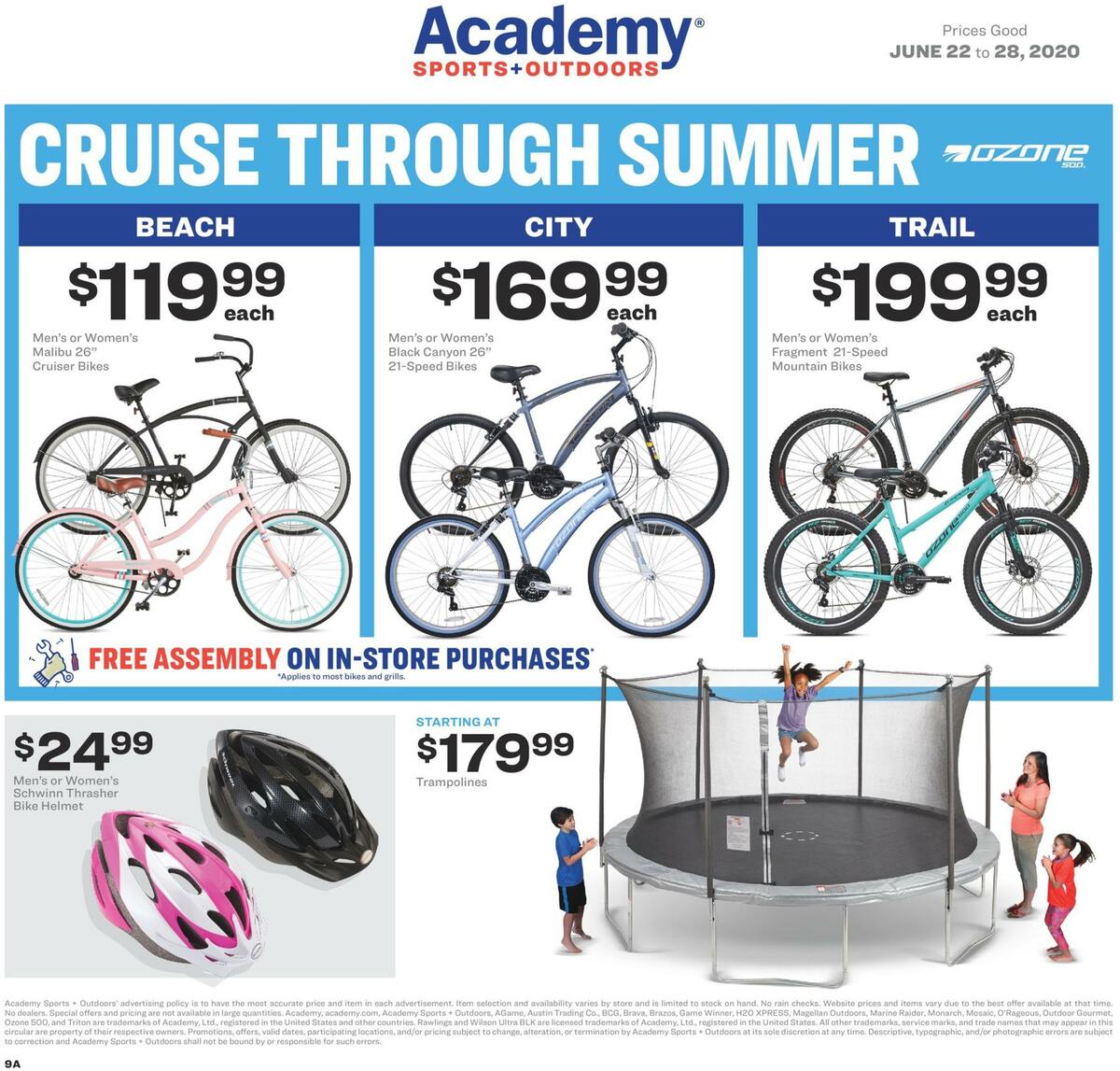 Academy Sports + Outdoors Summer Fun Ad Weekly Ad from June 22