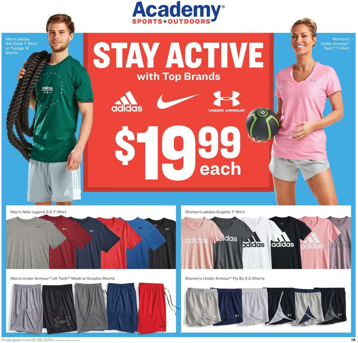 Academy Sports + Outdoors Active Ad Weekly Ad from June 22