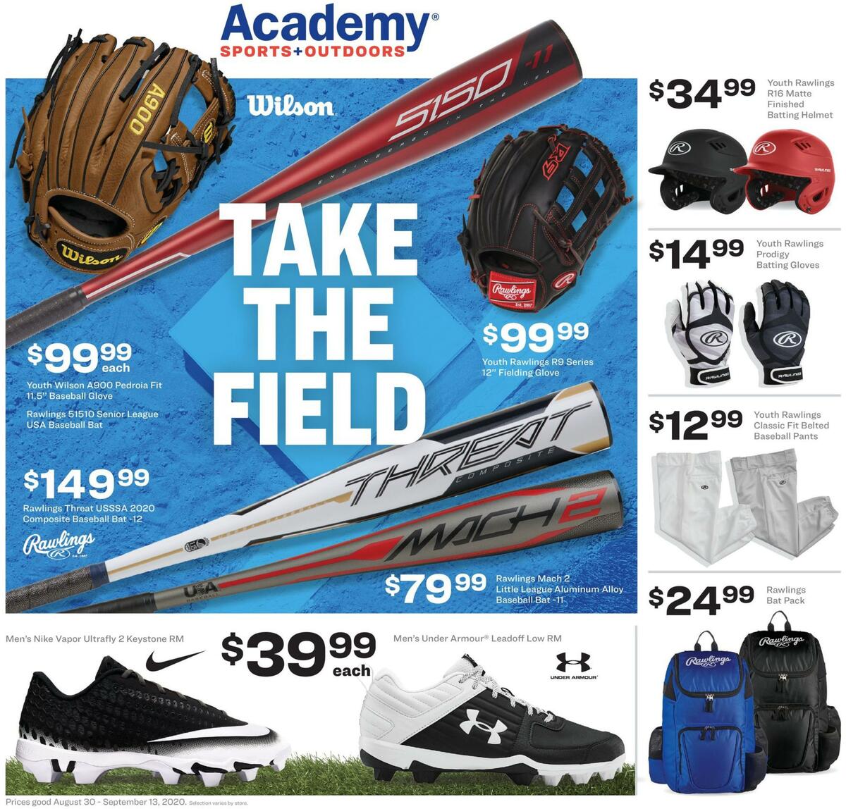 Academy Sports + Outdoors Sports Ad Weekly Ad from August 30