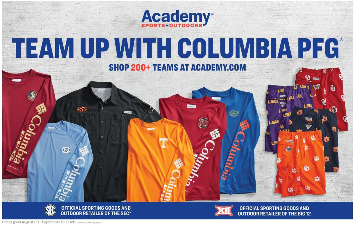 Academy Sports + Outdoors Sports Ad Weekly Ad from August 30