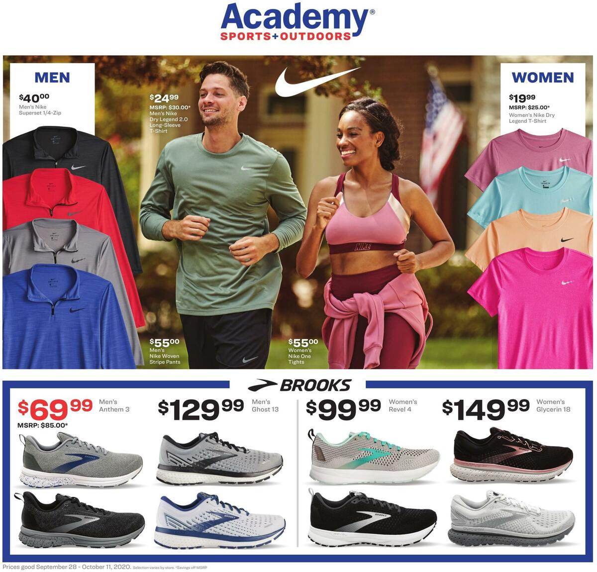 Academy Sports + Outdoors Active Ad Weekly Ad from September 28