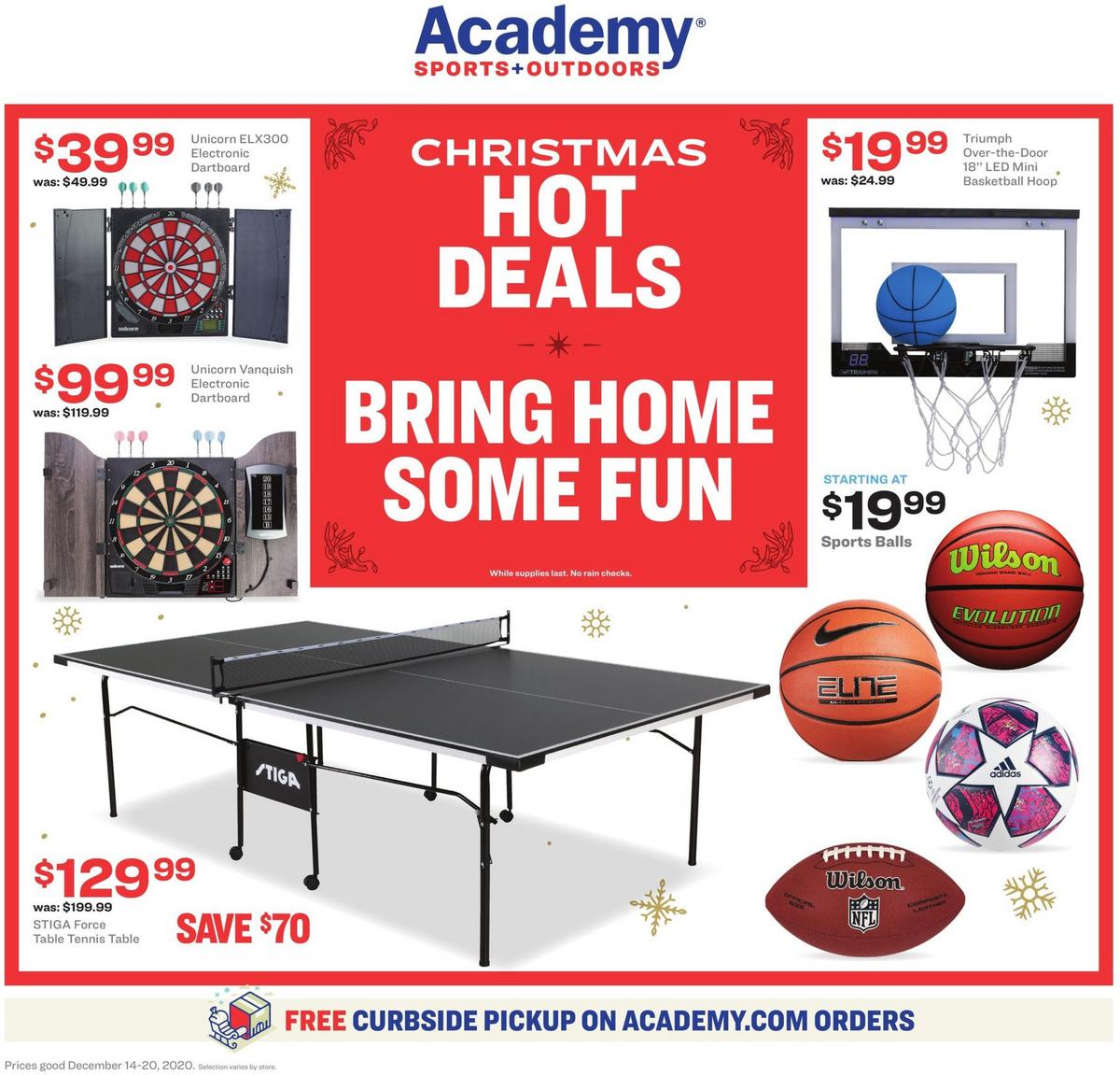 Academy Sports + Outdoors Christmas Hot Deals Ad Weekly Ad from December 14