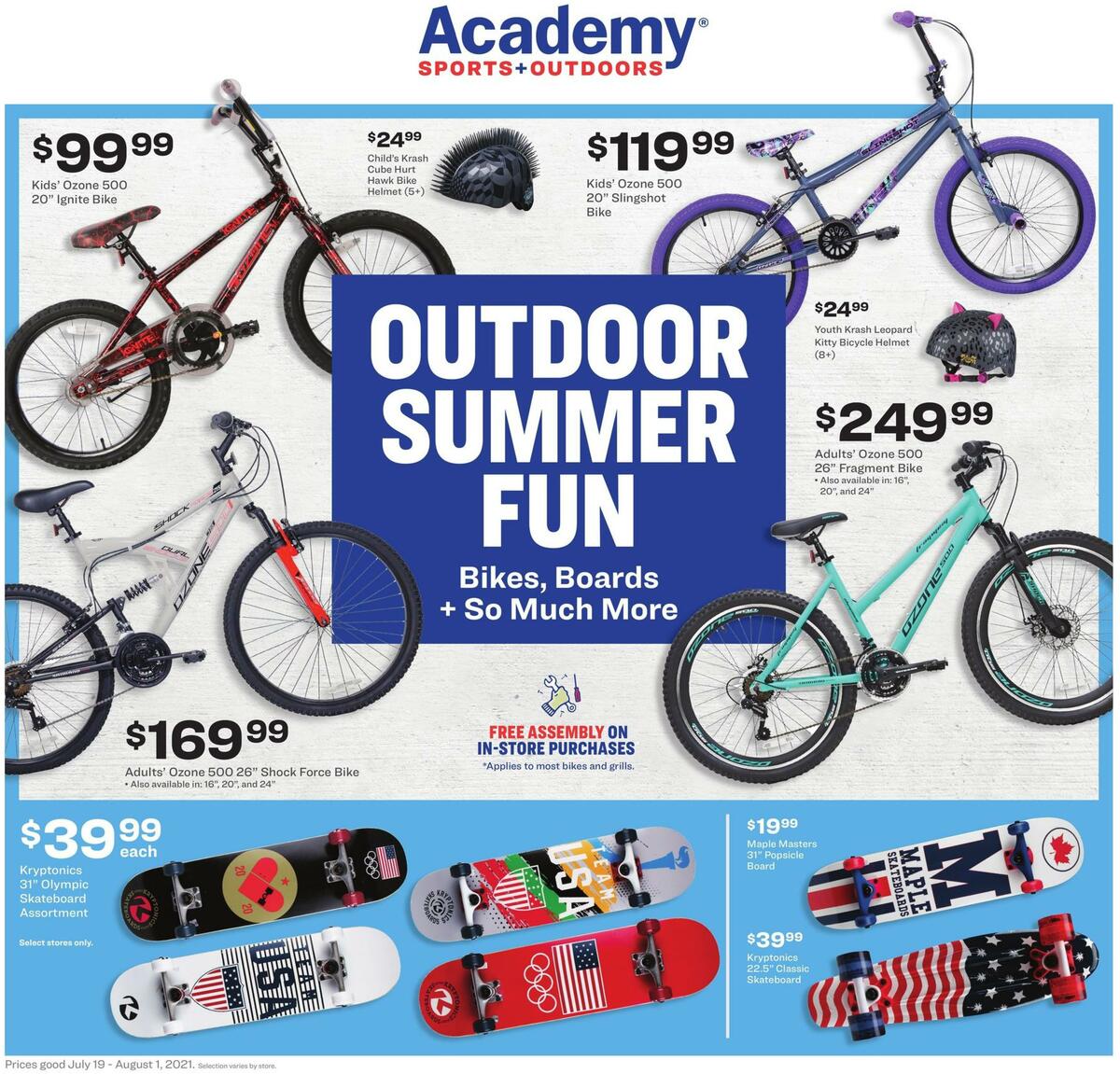 Academy Sports + Outdoors Outdoor Ad Weekly Ad from July 19