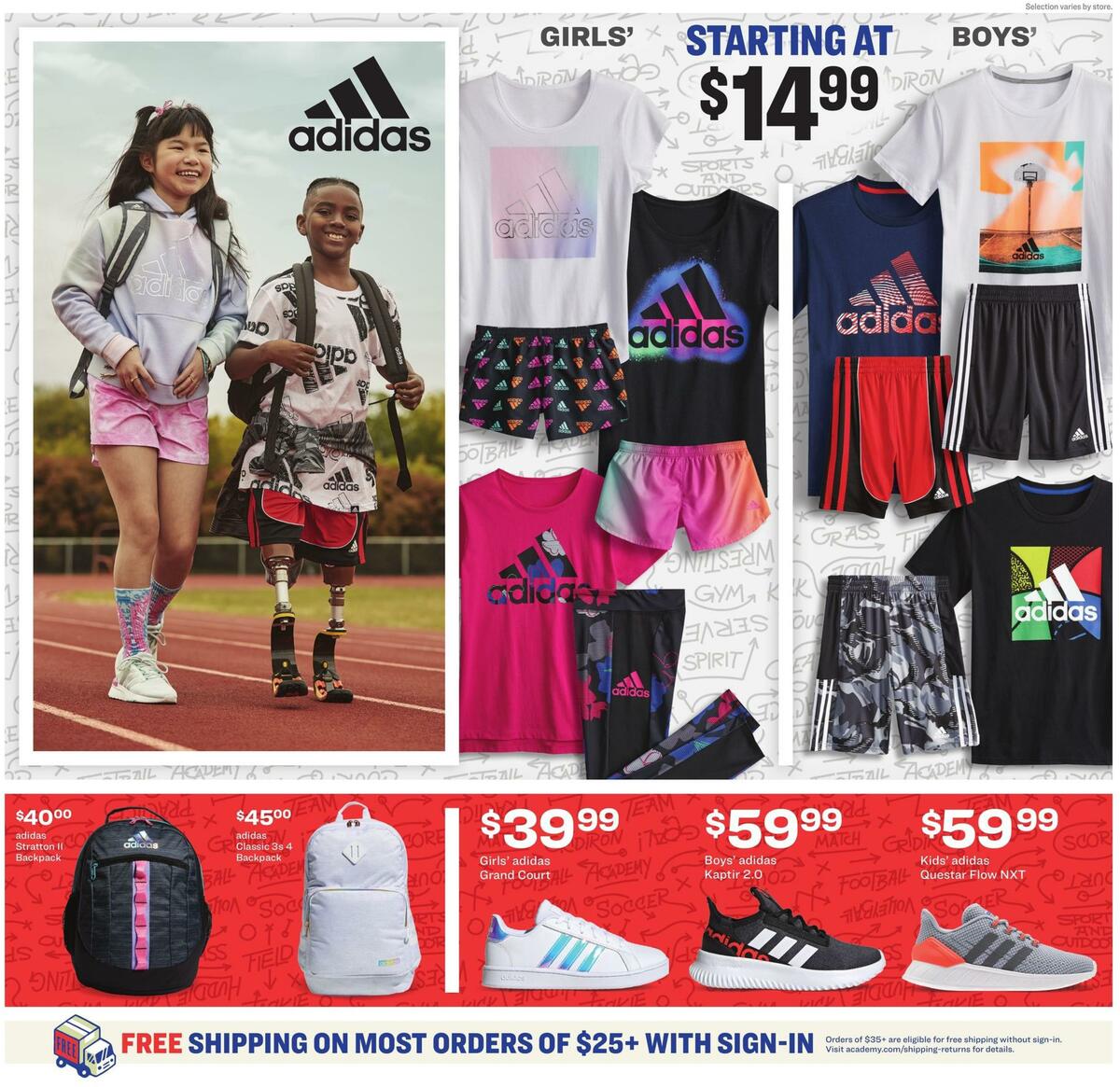 Academy Sports + Outdoors Kids Ad Weekly Ad from August 2