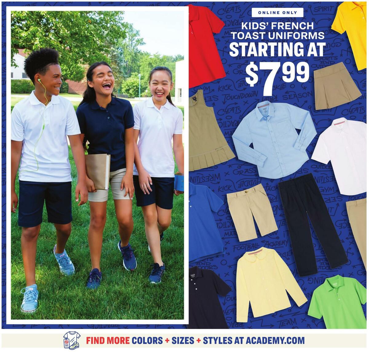 Academy Sports + Outdoors Kids Ad Weekly Ad from August 2