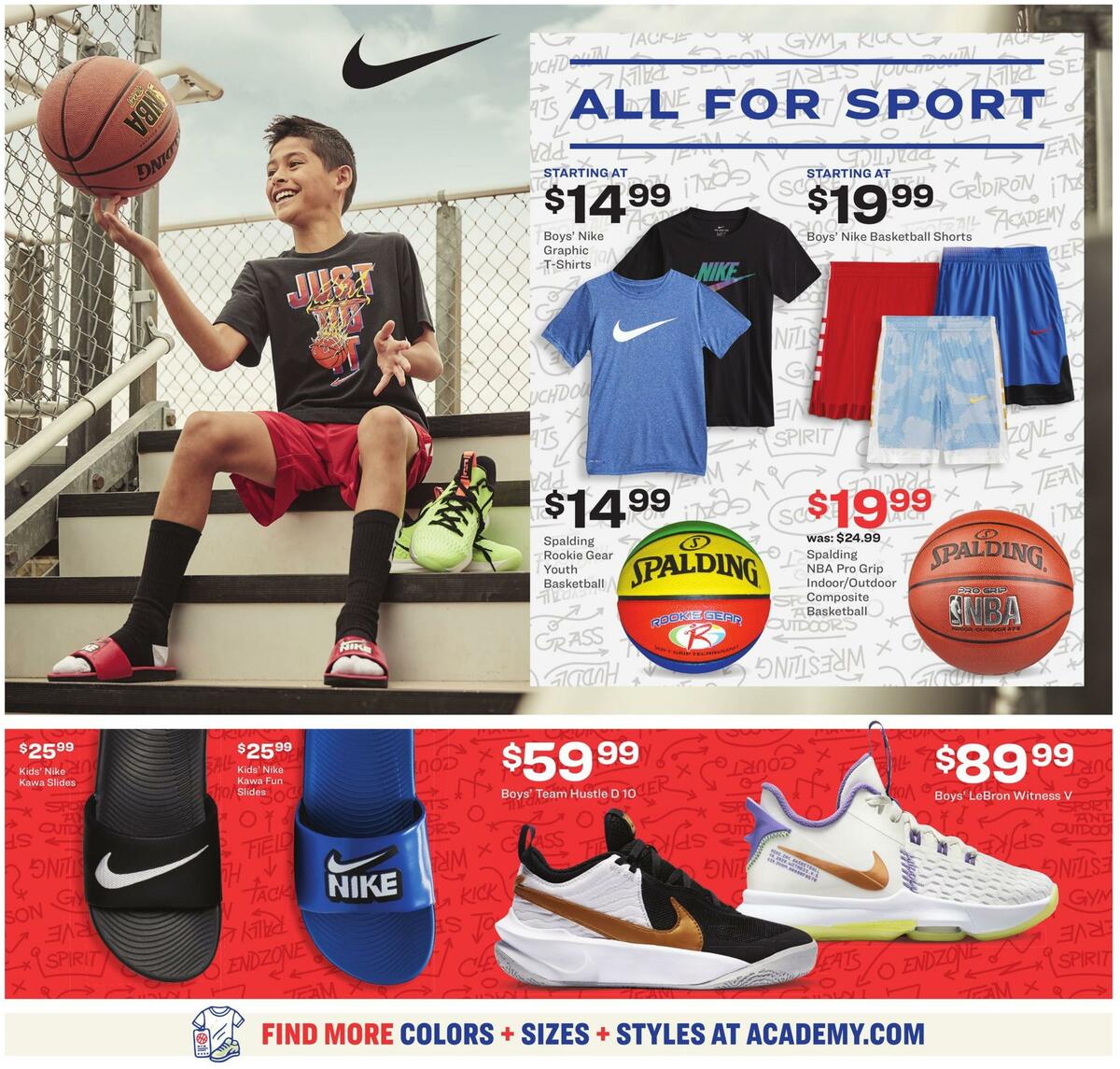 Academy Sports + Outdoors Kids Ad Weekly Ad from August 2