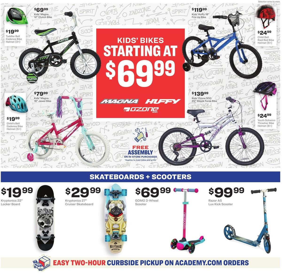 Academy Sports + Outdoors Kids Ad Weekly Ad from August 2