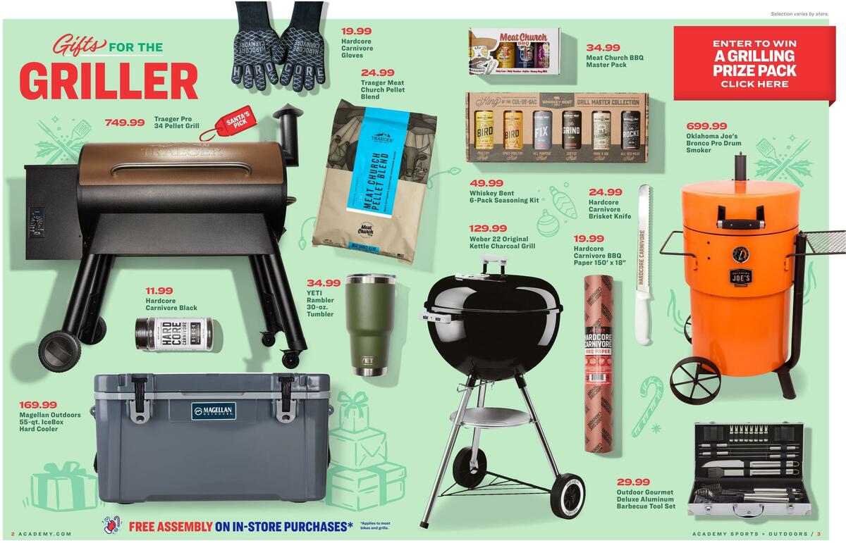 Academy Sports + Outdoors Christmas Gift Guide Weekly Ad from November 1