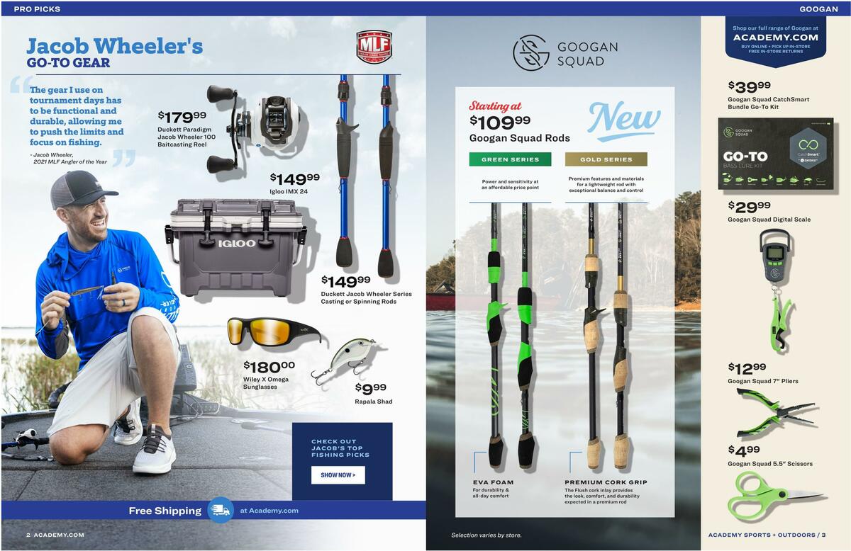 Academy Sports + Outdoors Fishing Gear Guide Weekly Ad from February 28