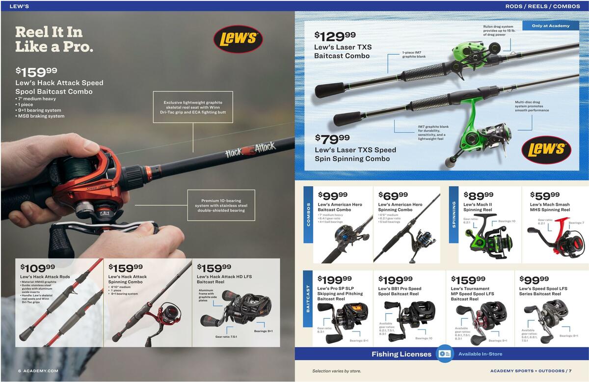 Academy Sports + Outdoors Fishing Gear Guide Weekly Ad from February 28