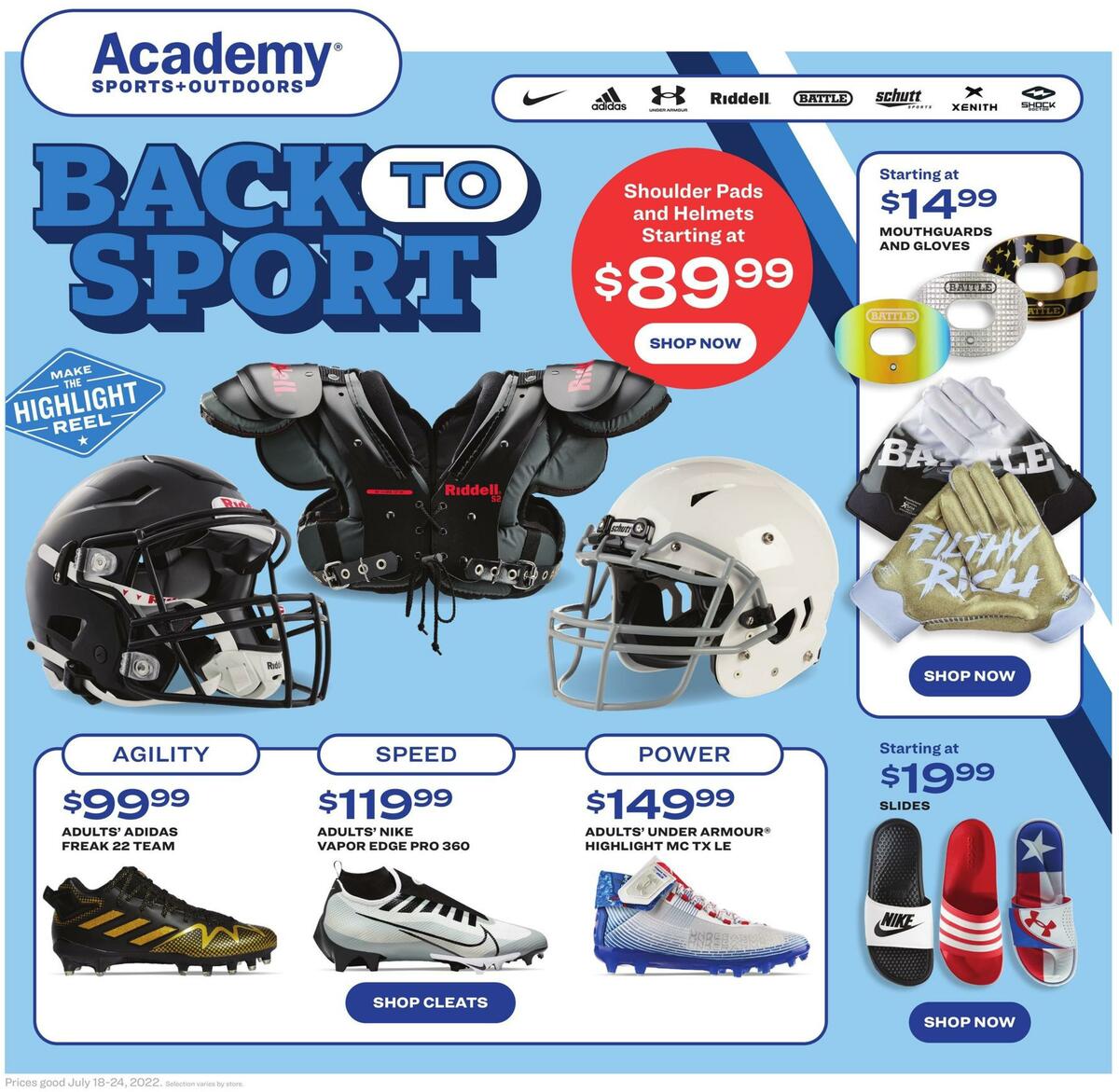 Academy Sports + Outdoors Sport Ad Weekly Ad from July 18