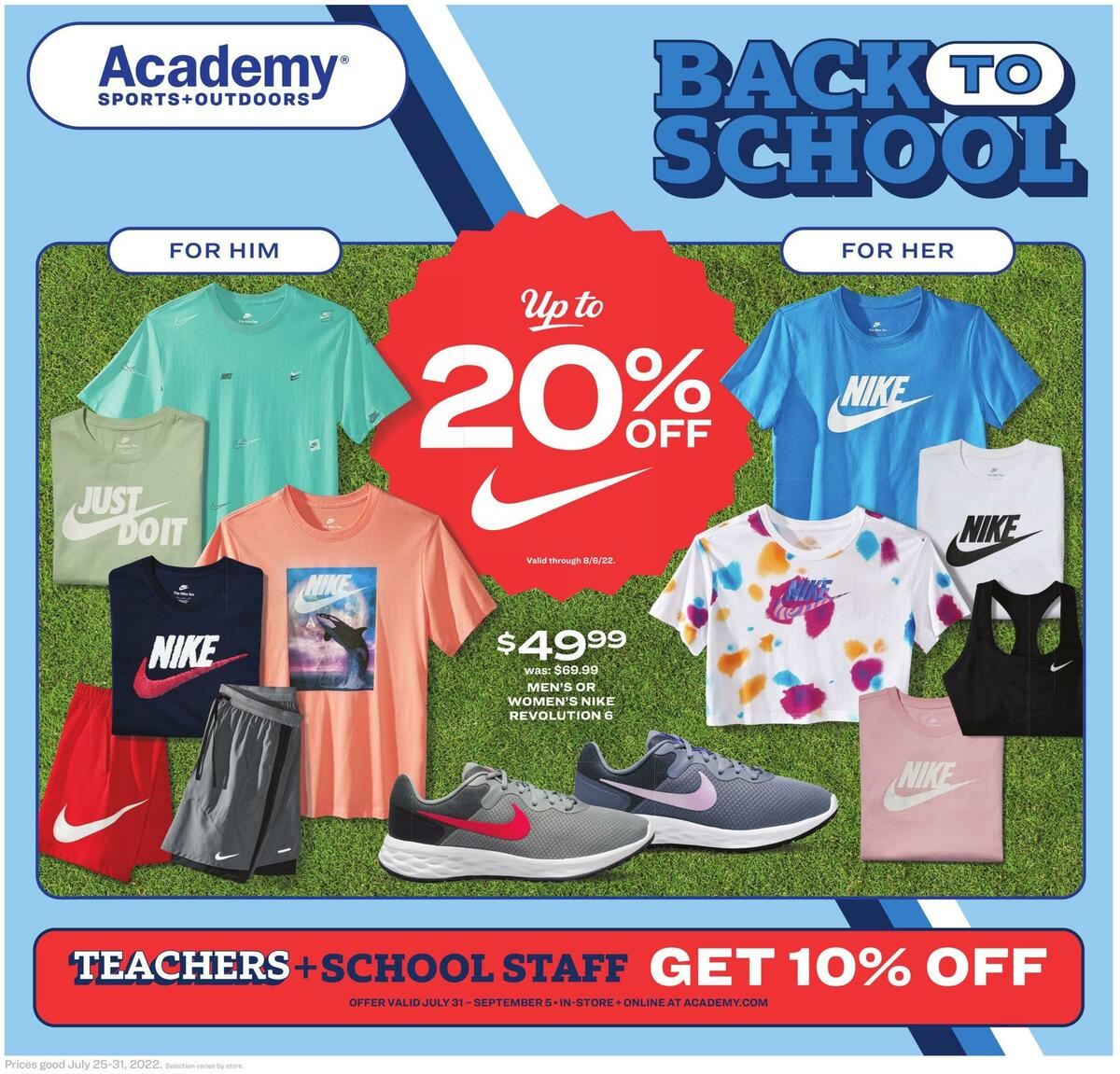 Academy Sports + Outdoors Weekly Ad from July 25