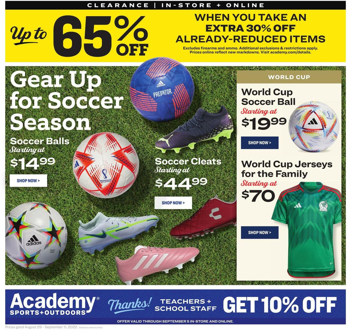 Academy Sports + Outdoors Weekly Ad from August 29