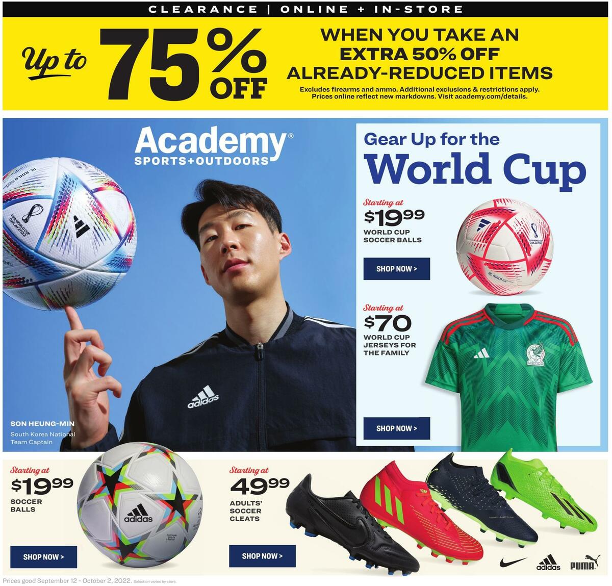 Academy Sports + Outdoors Weekly Ad from September 12
