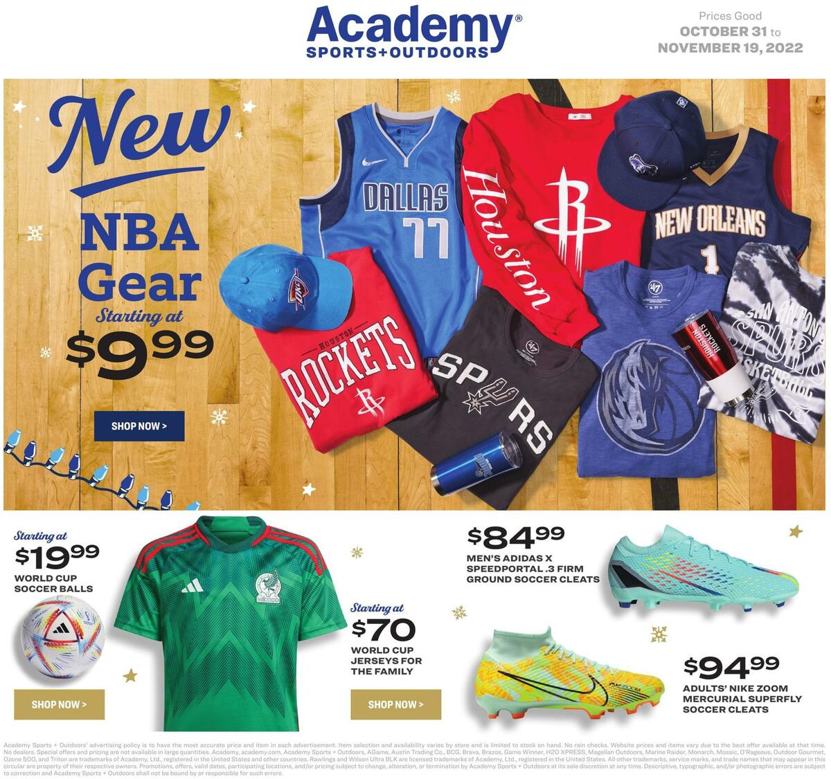 Academy Sports + Outdoors Weekly Ad from October 31