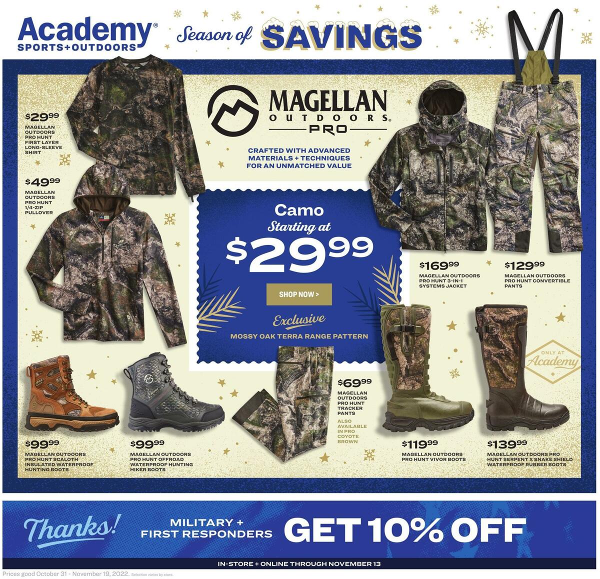 Academy Sports + Outdoors Outdoor Ad Weekly Ad from October 31