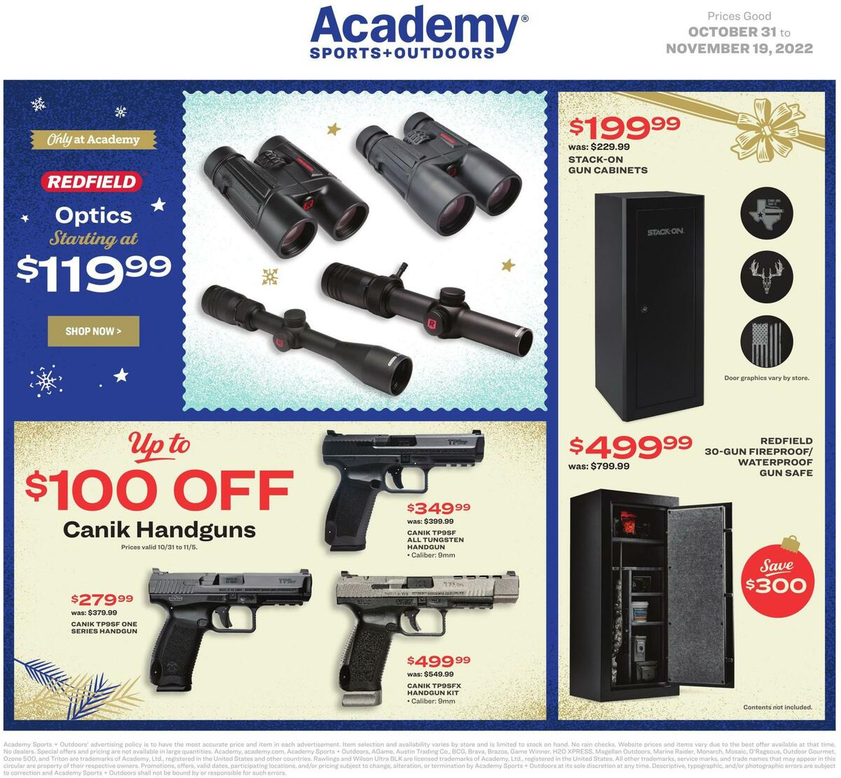 Academy Sports + Outdoors Outdoor Ad Weekly Ad from October 31