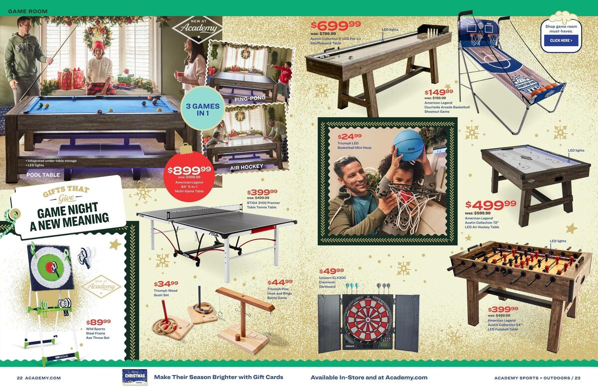 Academy Sports + Outdoors Holiday Guide Weekly Ad from October 31