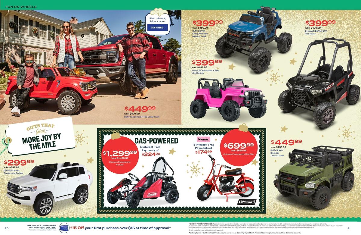 Academy Sports + Outdoors Holiday Guide Weekly Ad from October 31