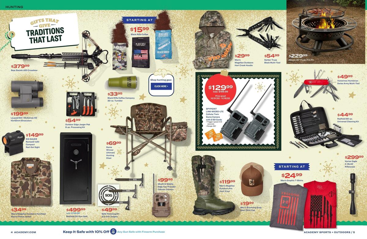 Academy Sports + Outdoors Holiday Guide Weekly Ad from October 31