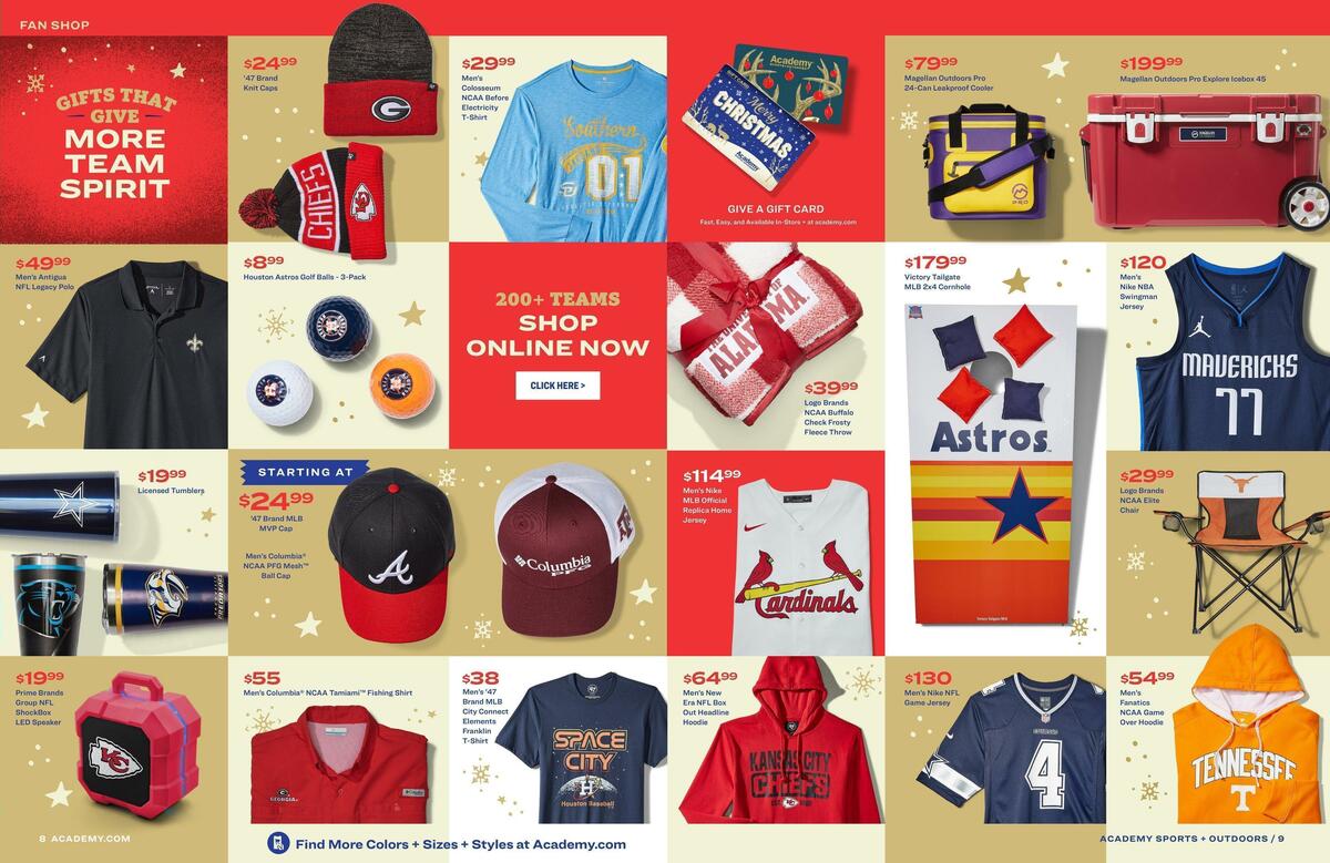 Academy Sports + Outdoors Holiday Guide Weekly Ad from October 31