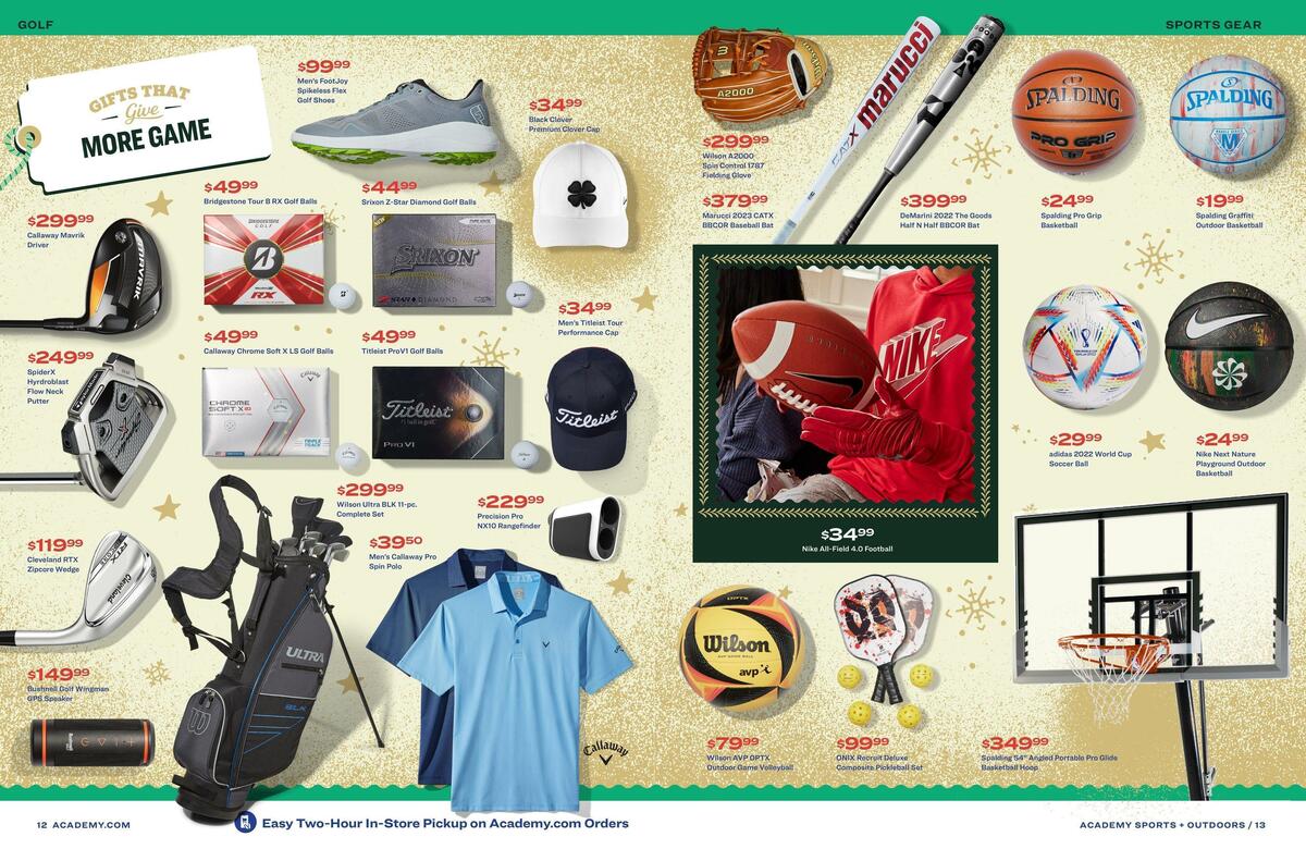 Academy Sports + Outdoors Holiday Guide Weekly Ad from October 31