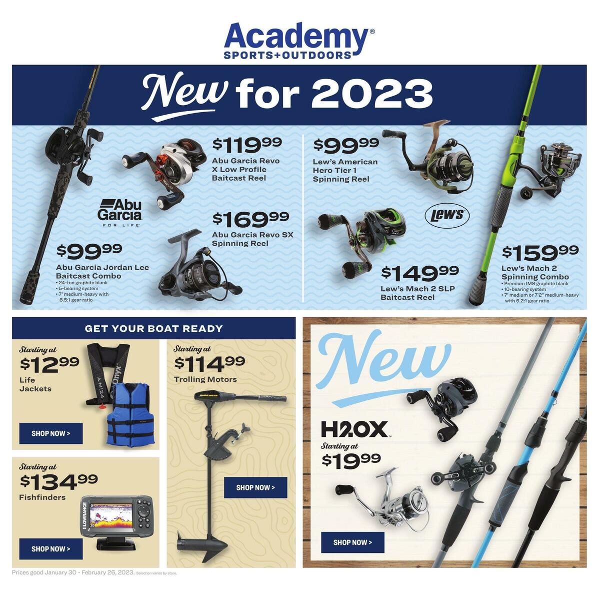 Academy Sports + Outdoors Outdoor Ad Weekly Ad from January 30