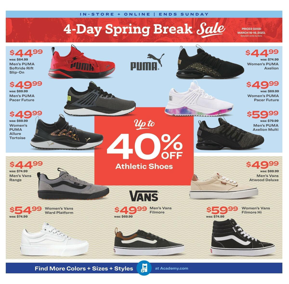 Academy Sports + Outdoors 4-Day Sale Weekly Ad from March 16