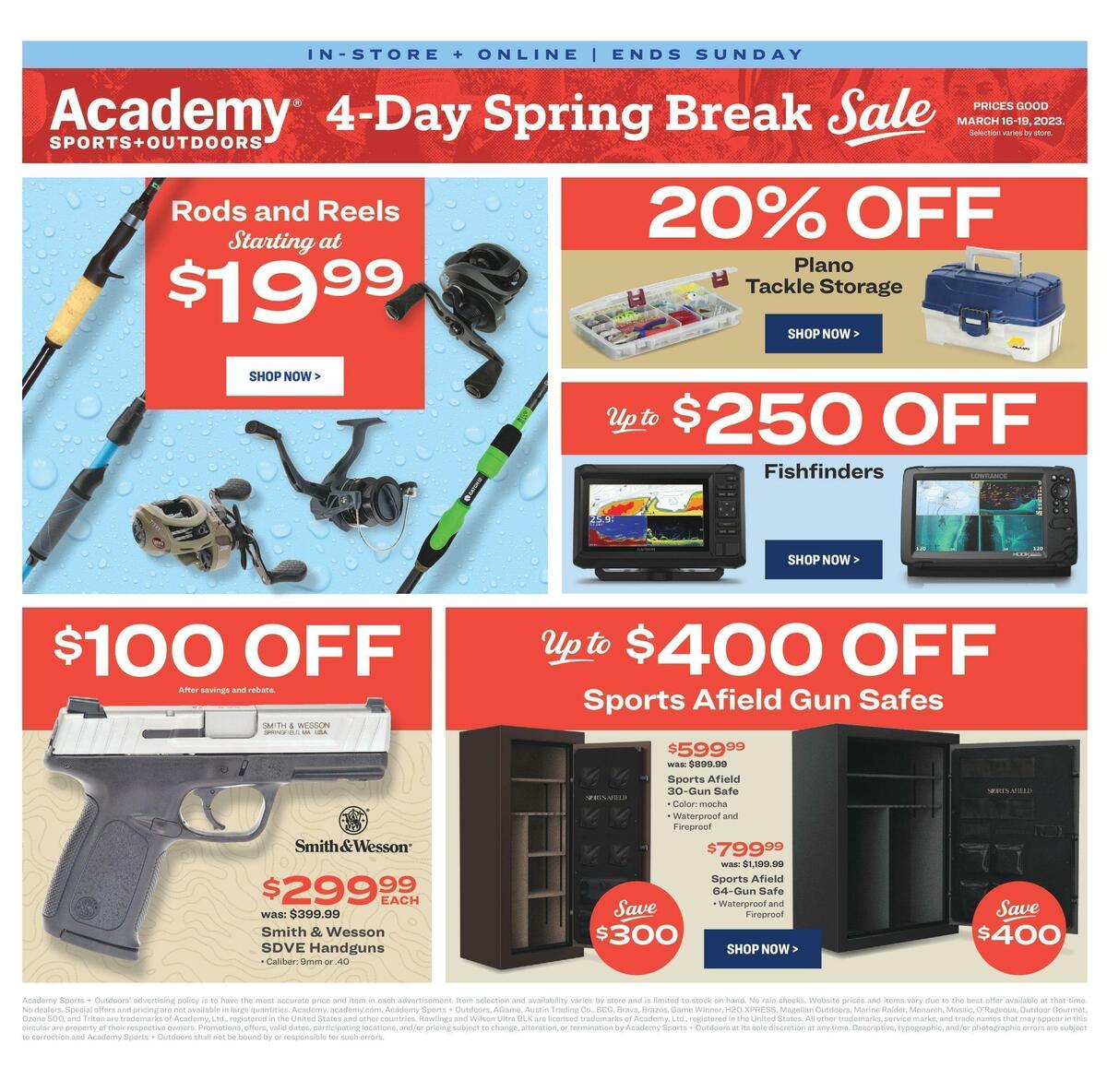 Academy Sports + Outdoors 4-Day Sale Weekly Ad from March 16