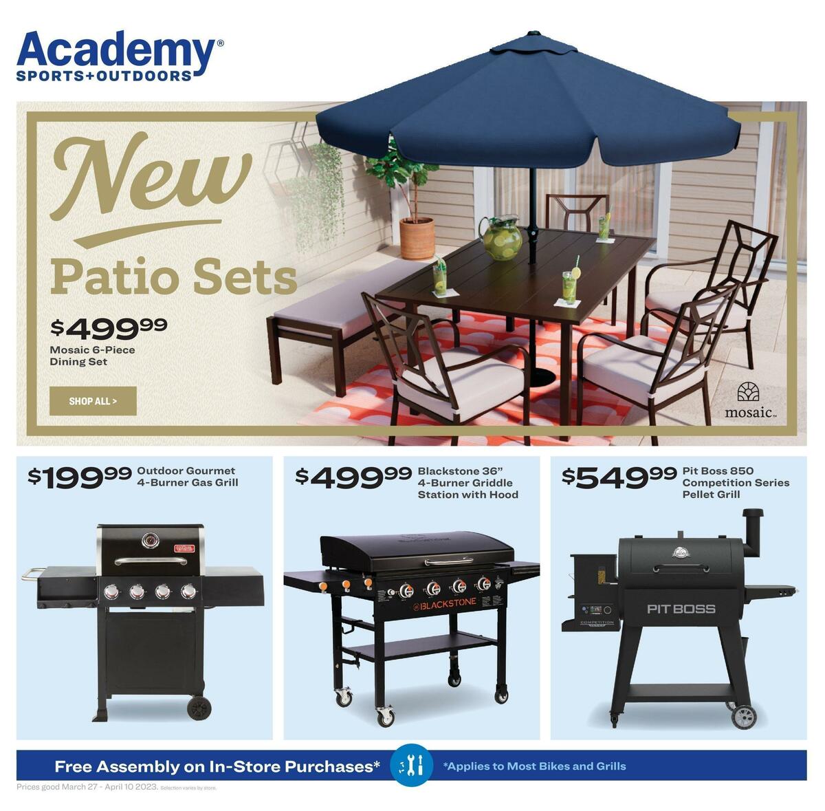Academy Sports + Outdoors Outdoor Ad Weekly Ad from March 27