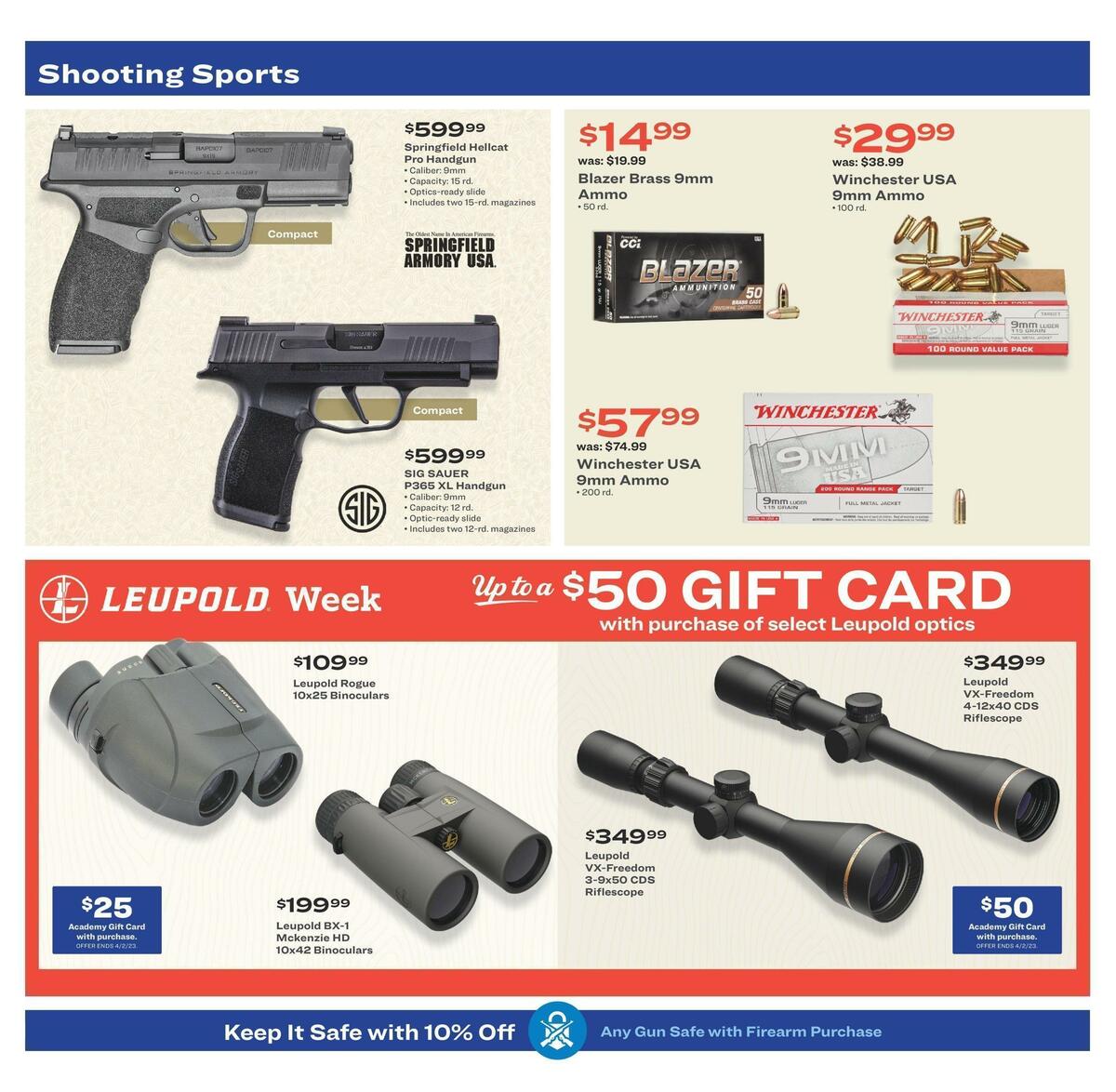 Academy Sports + Outdoors Outdoor Ad Weekly Ad from March 27