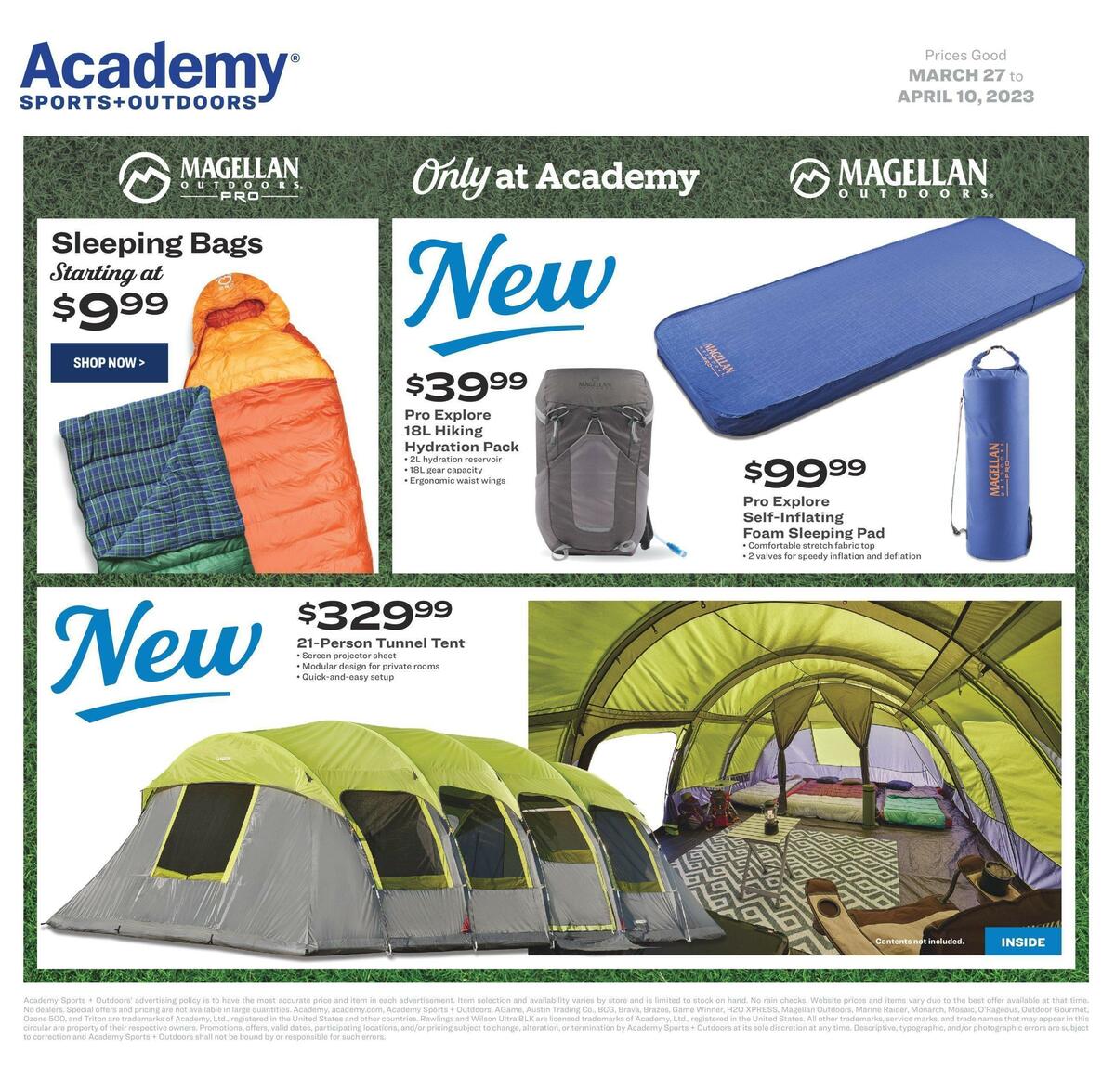 Academy Sports + Outdoors Outdoor Ad Weekly Ad from March 27