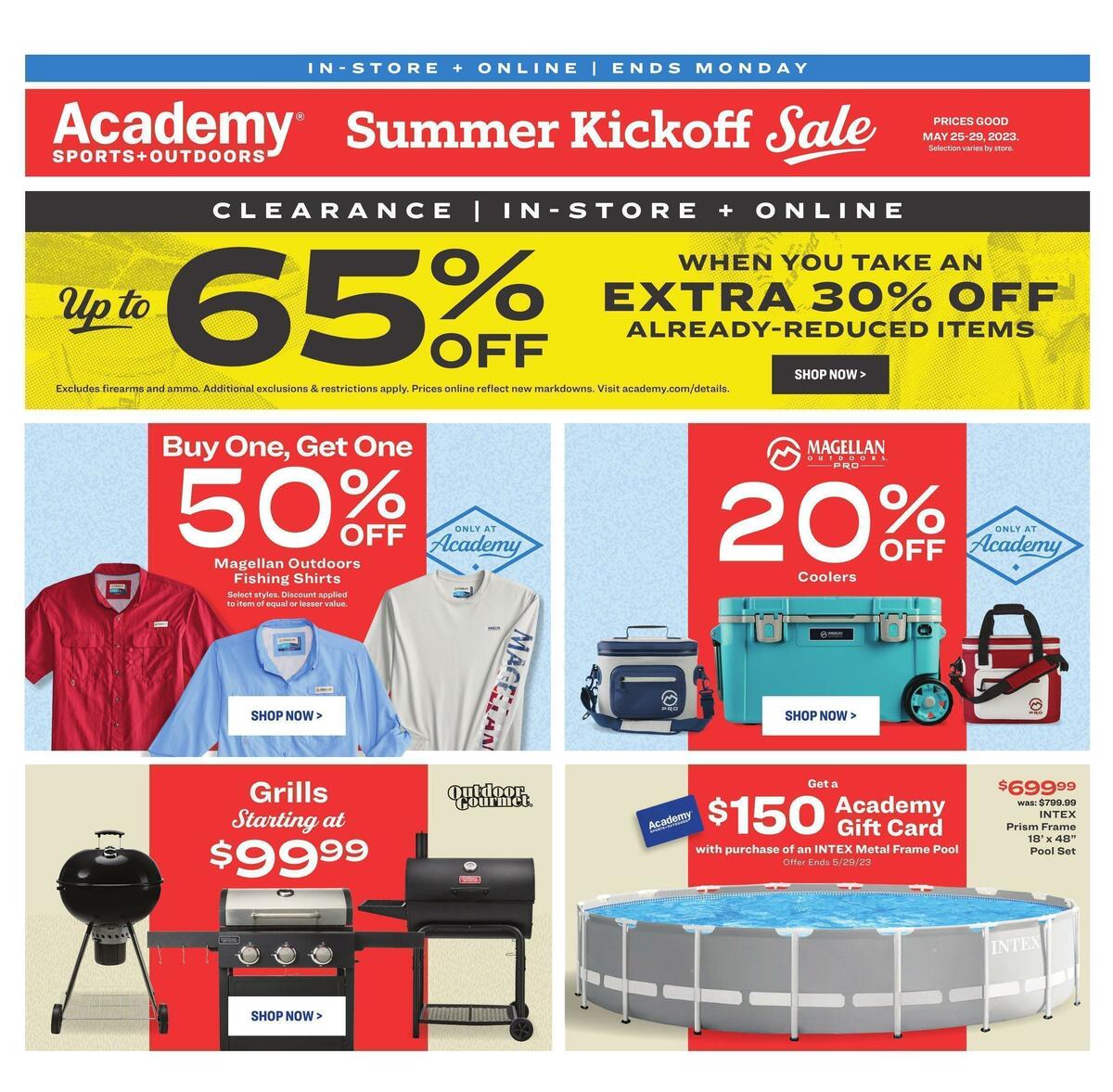 Academy Sports + Outdoors Summer Kickoff Sale Weekly Ad from May 25