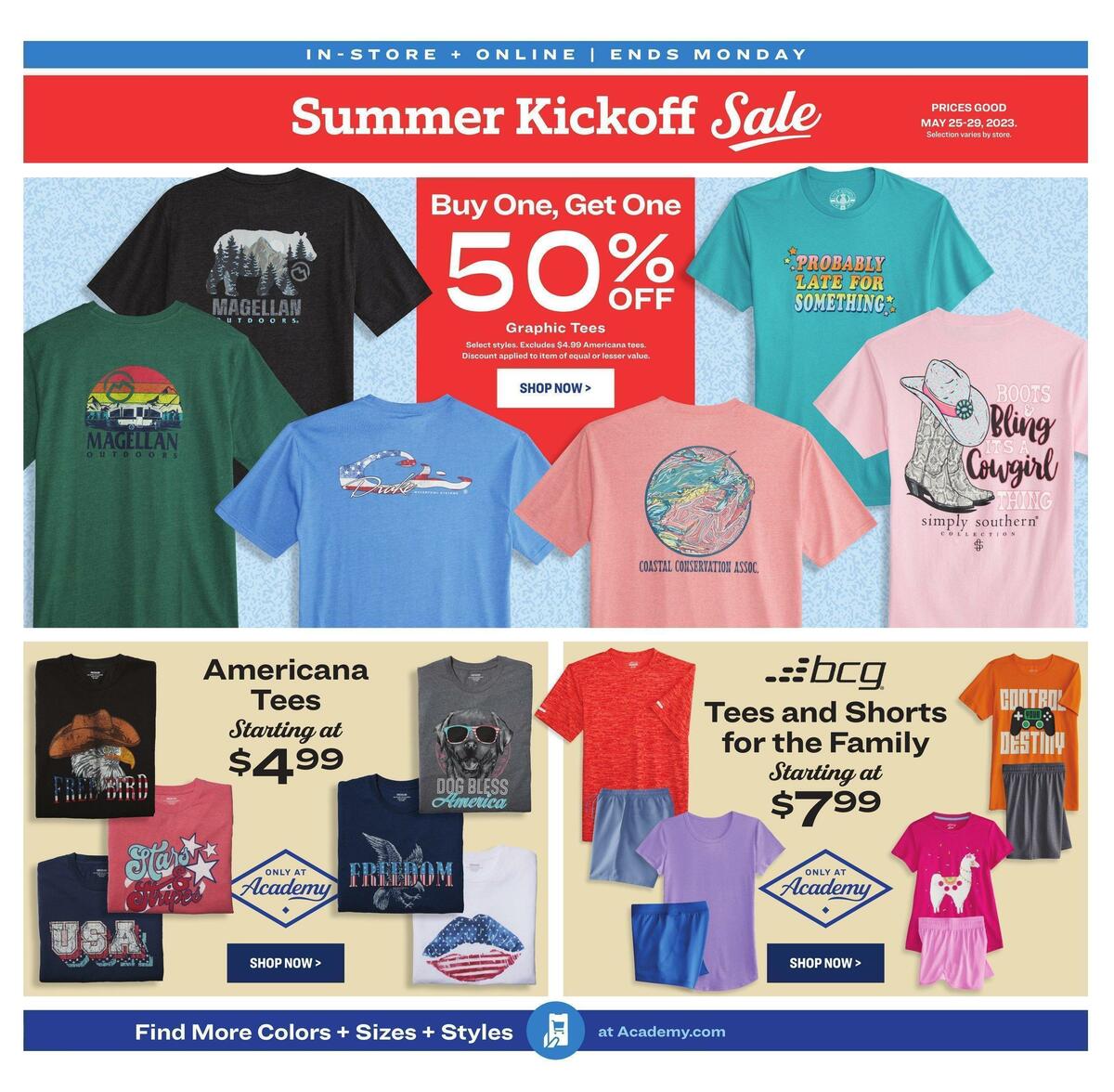 Academy Sports + Outdoors Summer Kickoff Sale Weekly Ad from May 25