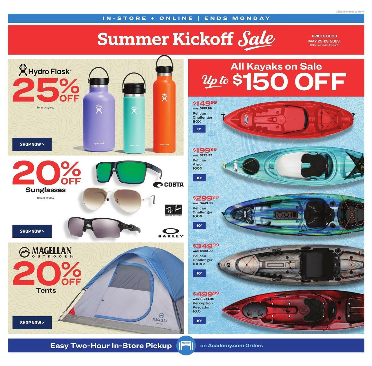 Academy Sports + Outdoors Summer Kickoff Sale Weekly Ad from May 25