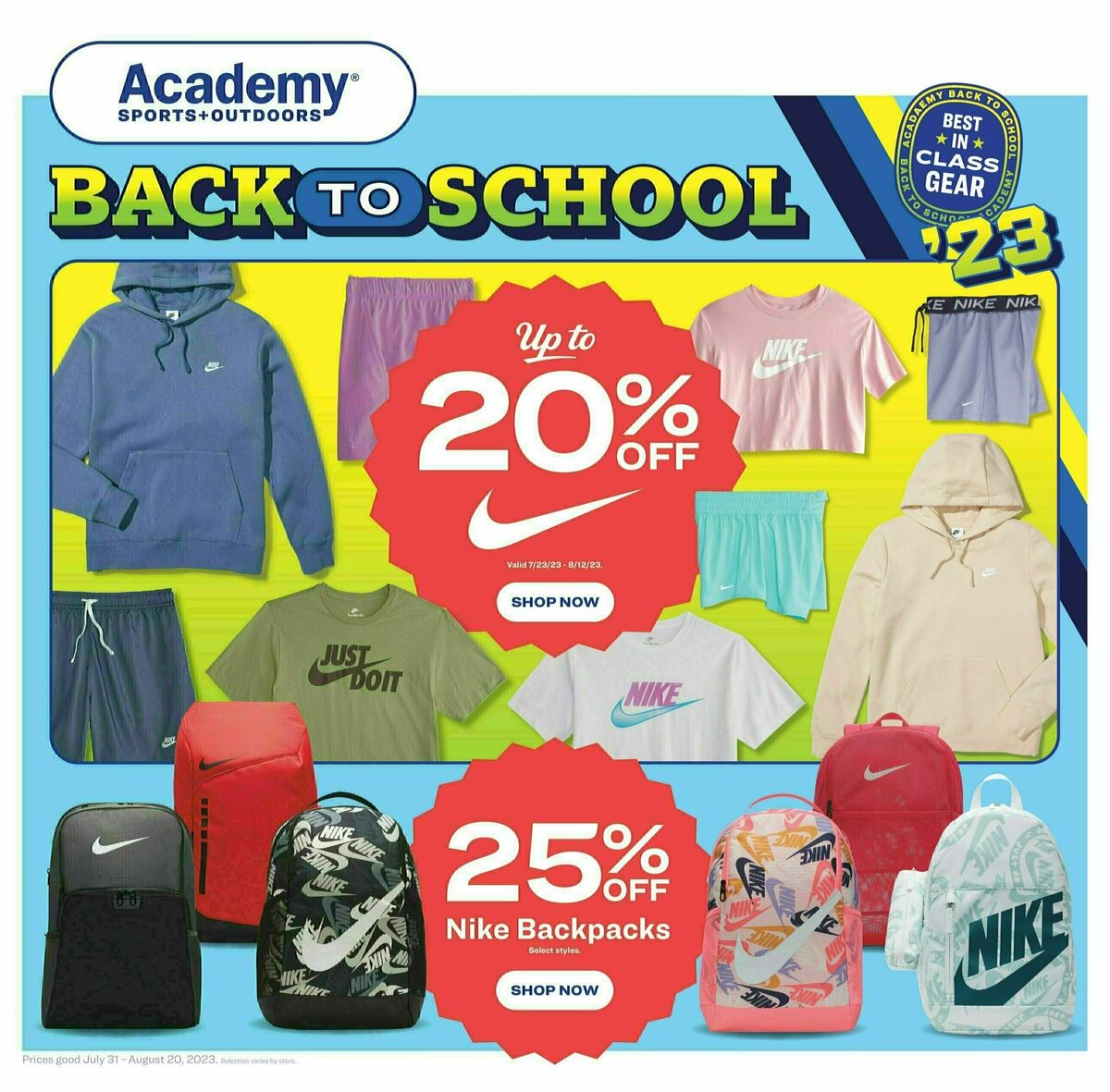 Academy Sports + Outdoors Weekly Ad from August 1