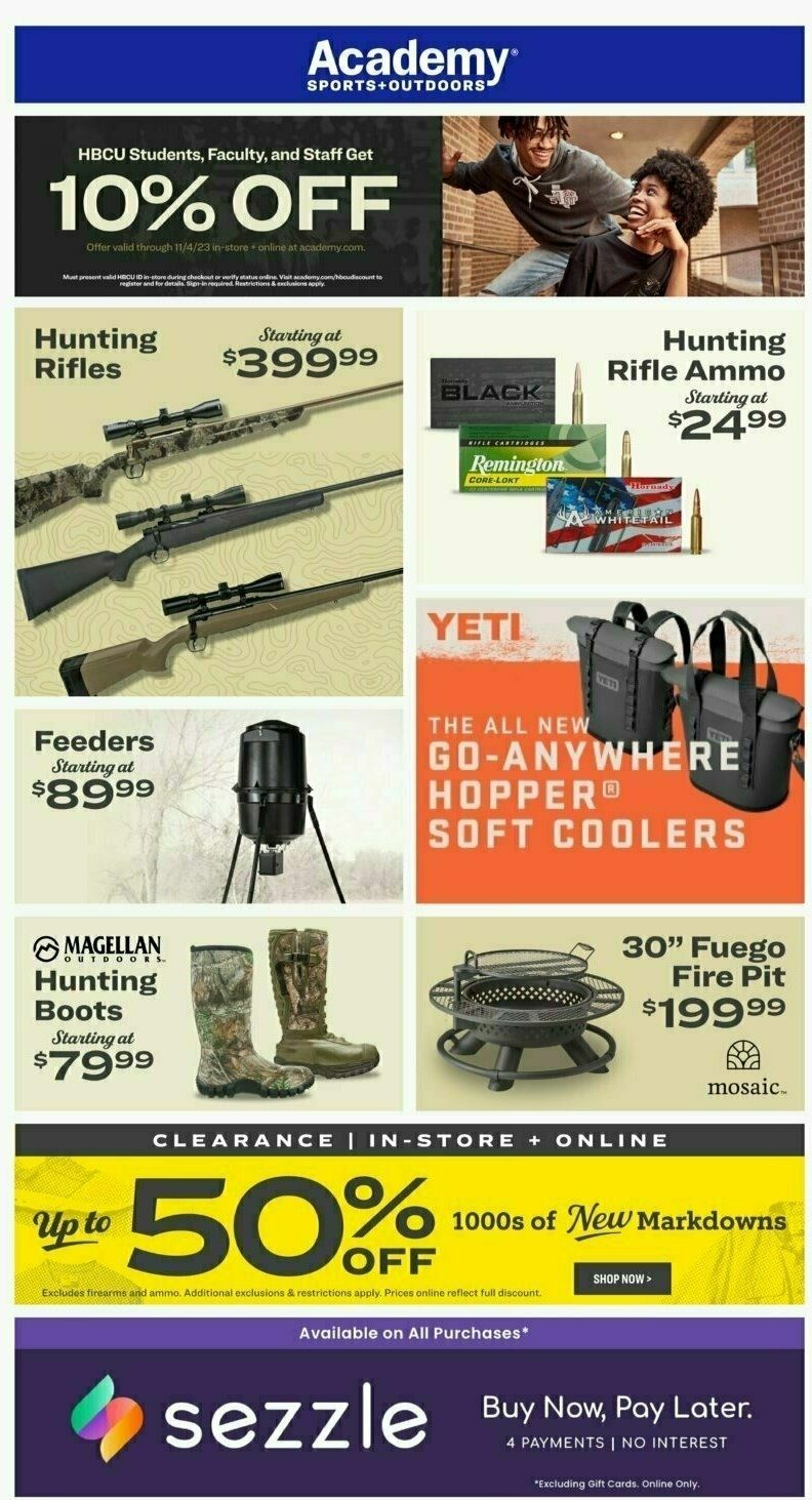 Academy Sports + Outdoors Weekly Ad from October 10