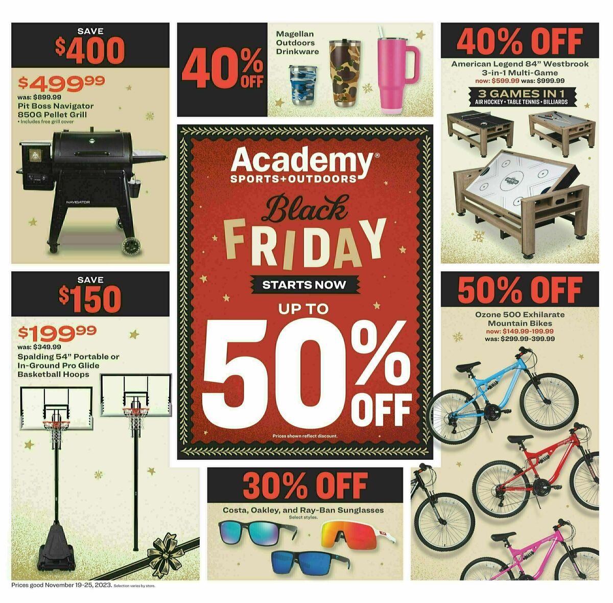 Academy Sports + Outdoors Weeklong Black Friday Weekly Ad from November 20