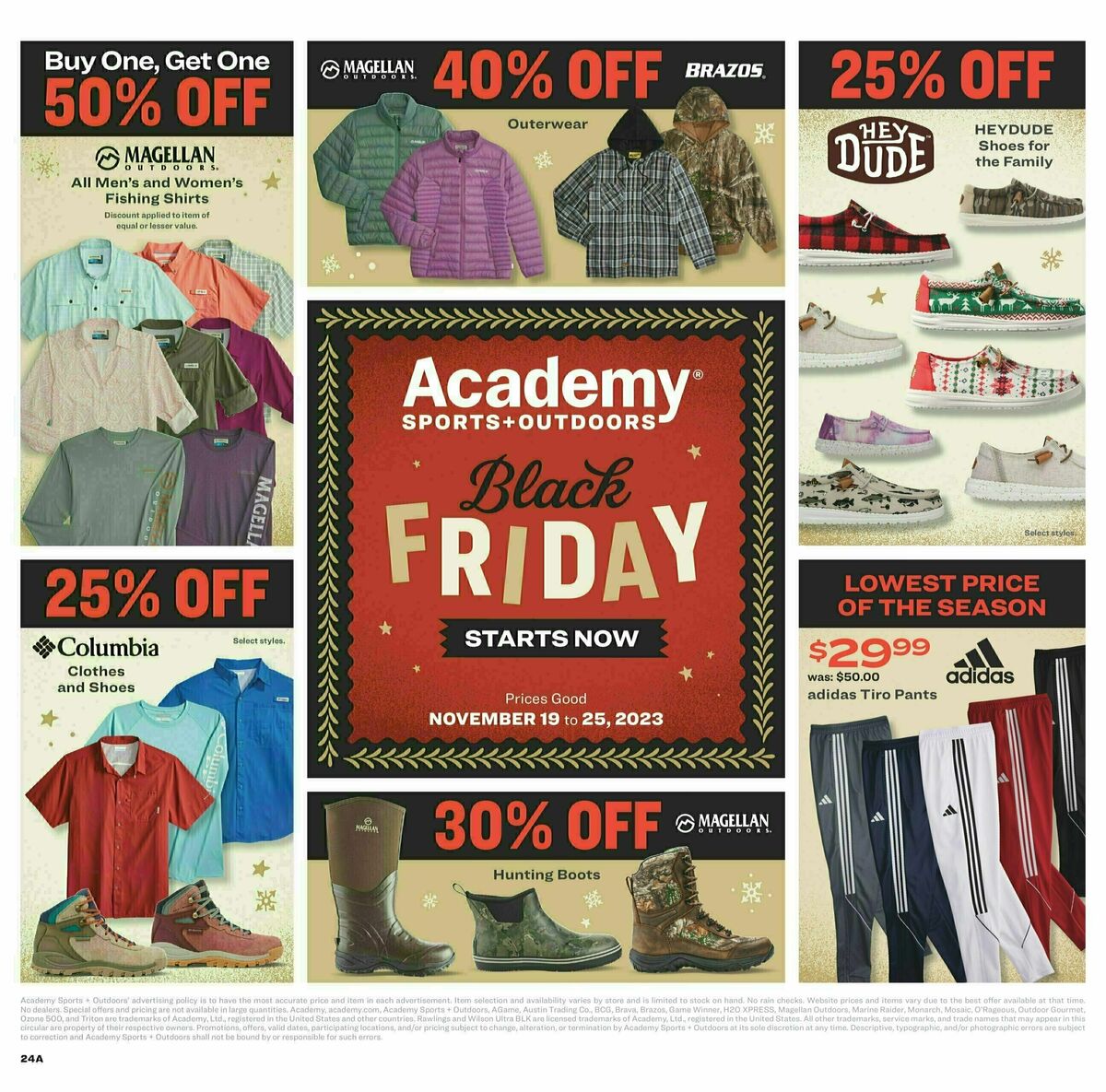 Academy Sports + Outdoors Weeklong Black Friday Weekly Ad from November 20