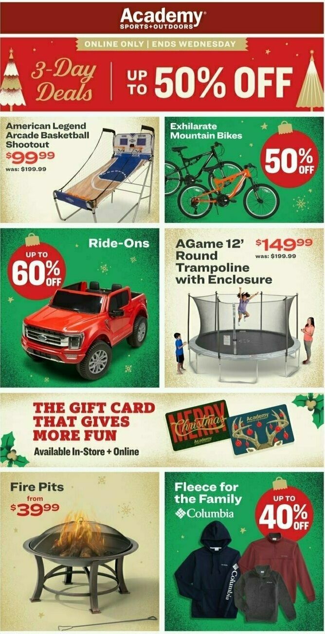 Academy Sports + Outdoors Weekly Ad from December 4