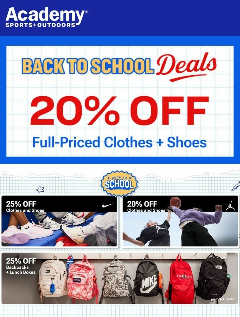 Academy Sports + Outdoors Weekly Ad from August 6