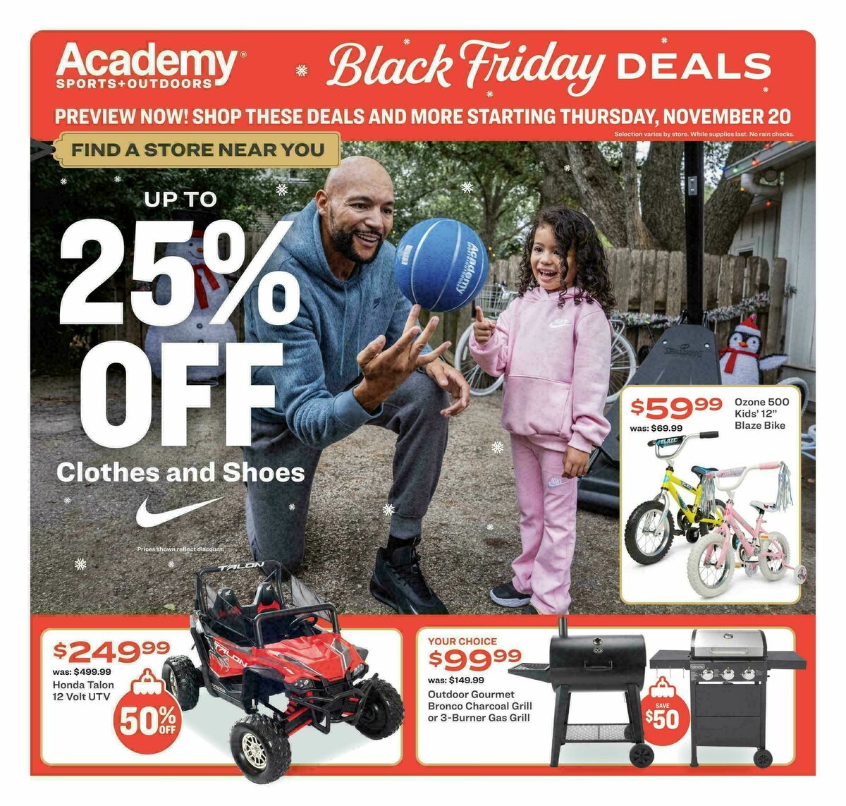 Academy Sports + Outdoors Weeklong Deals Weekly Ad from November 20